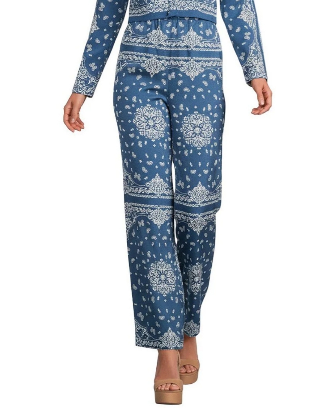 NWT Gianni Bini Satin Wide Leg Pants